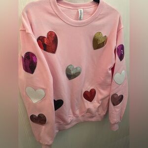 Sequins Heart Sweater